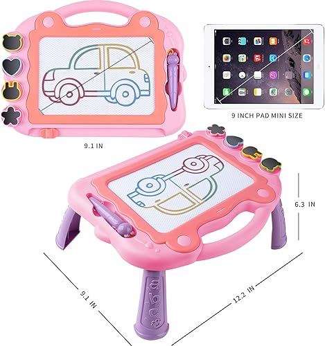 Miniatura 2 de Tablero magnético de dibujo para bebés de 3, 4, 5 años, juguetes educativos de aprendizaje para niñas de 3 a 5 años, tablero borrable para niños,