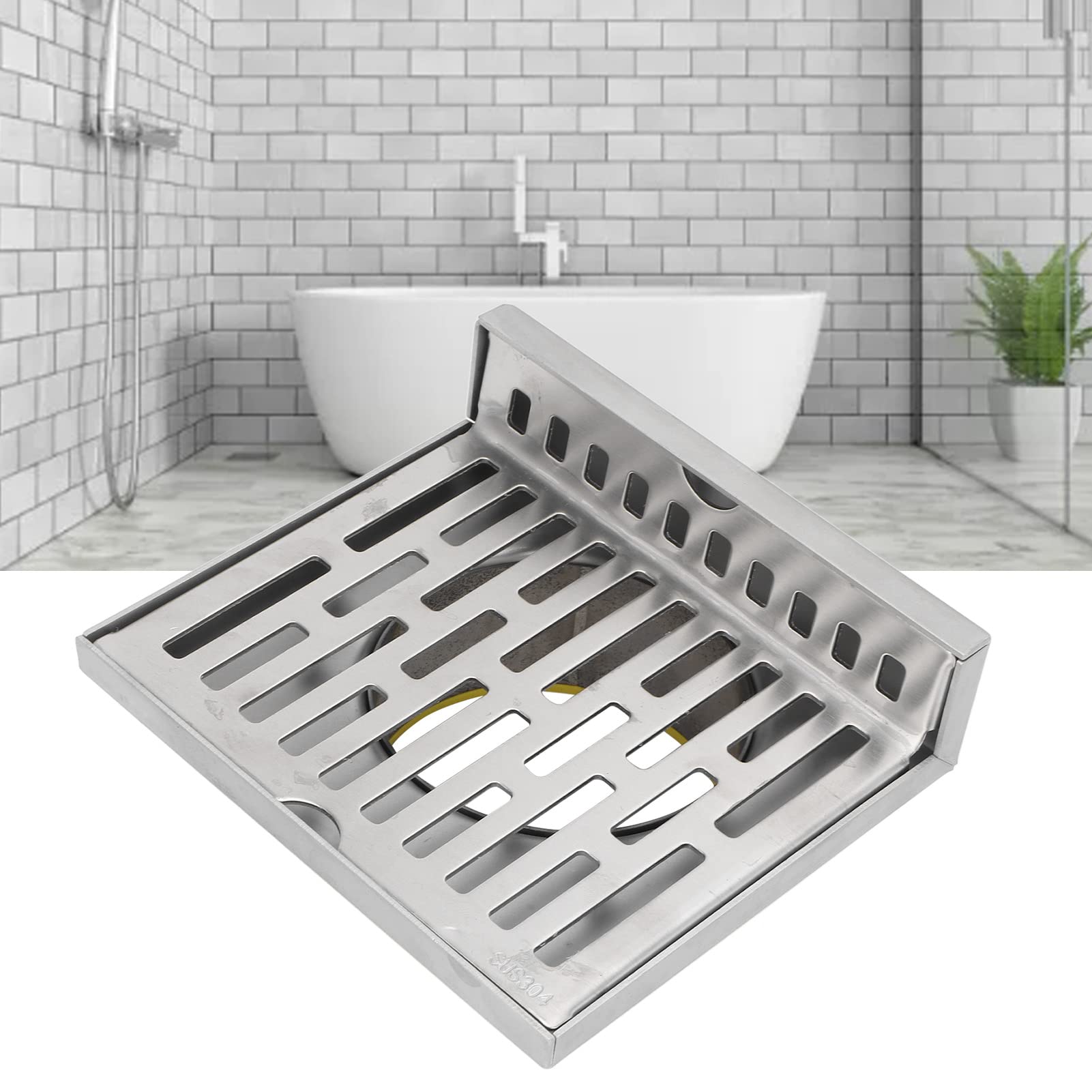 Drenaje De Piso De Esquina, Acero Inoxidable Diseño En Forma De L Duradero Resistente A La Corrosión Drenaje Ampliamente Utilizado, Drenaje De Piso Lateral De Pared Para Esquina De Pared Y E