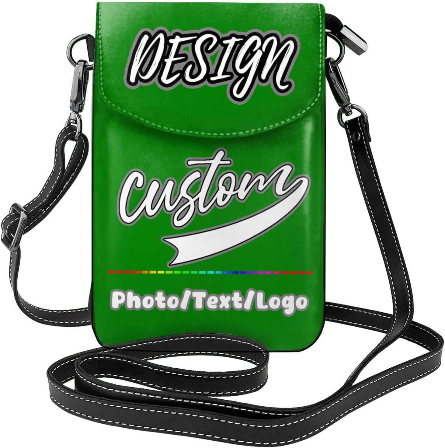 Custom Cell Phone Purses Design Your Own Personalized Wallet Purse Adjustable Strap Leather Small Crossbody Bags