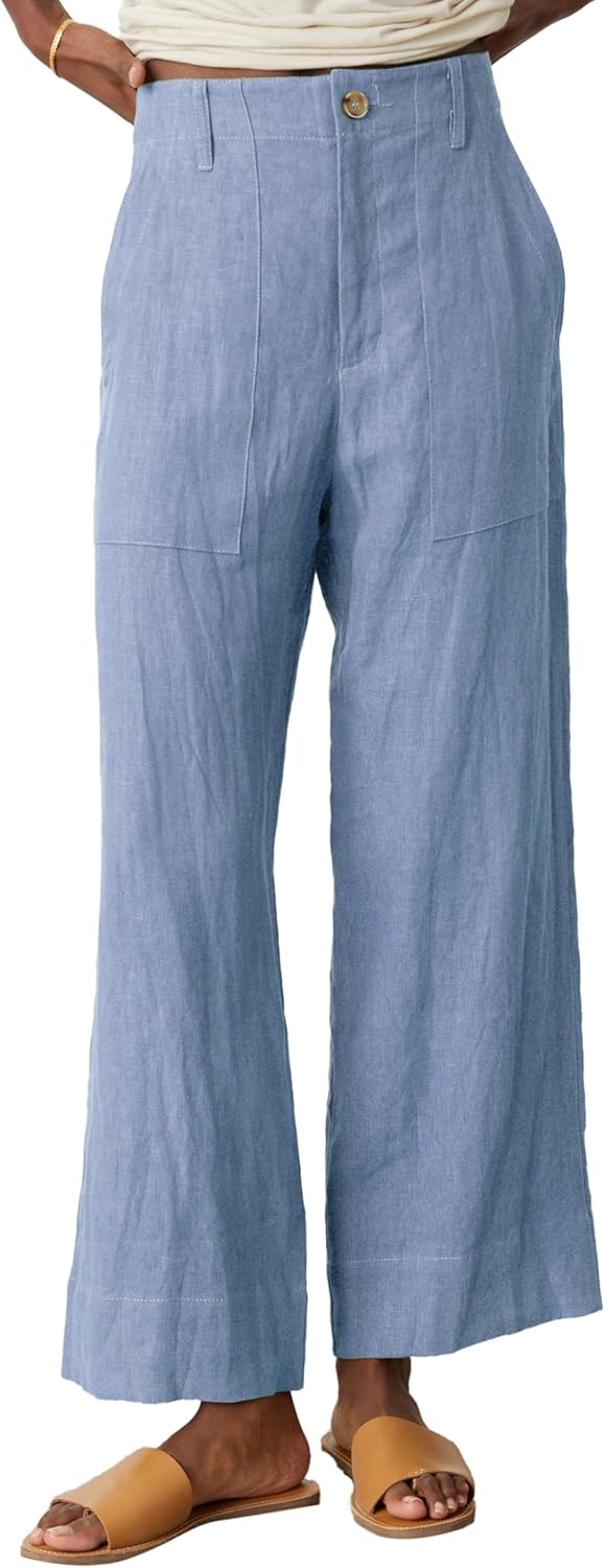 Velvet by Graham & Spencer Women's Dru Heavy Linen Pant