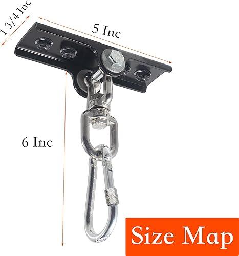 Miniatura 3 de Soporte de bolsa pesada giratorio de 360 mejorado para colgar bolsas de boxeo. Percha para bolsas pesadas para yoga, gimnasio, sillas oscilantes y