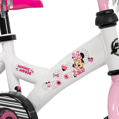 Miniatura 8 de Huffy Disney Girls' Bikes, 12/16 Inch Sizes, Ages 3+ Years Old, Disney Princess, Minnie Mouse, Frozen Bicycles, Characters, Removable Training Nieve
