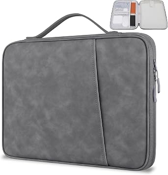 Laptop Case 14 inch, 14 inch Laptop Sleeve for Lenovo, HP, Dell, Acer, Asus Chromebook 14, HP Stream 14, Dell Inspiron 14, Lenovo IdeaPad/ThinkPad 14, ASUS ZenBook 14 Water-Resistant, Gray