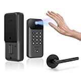 Lockin Veno Go Palm Vein Smart Lock with Entry Door Handle (Round)