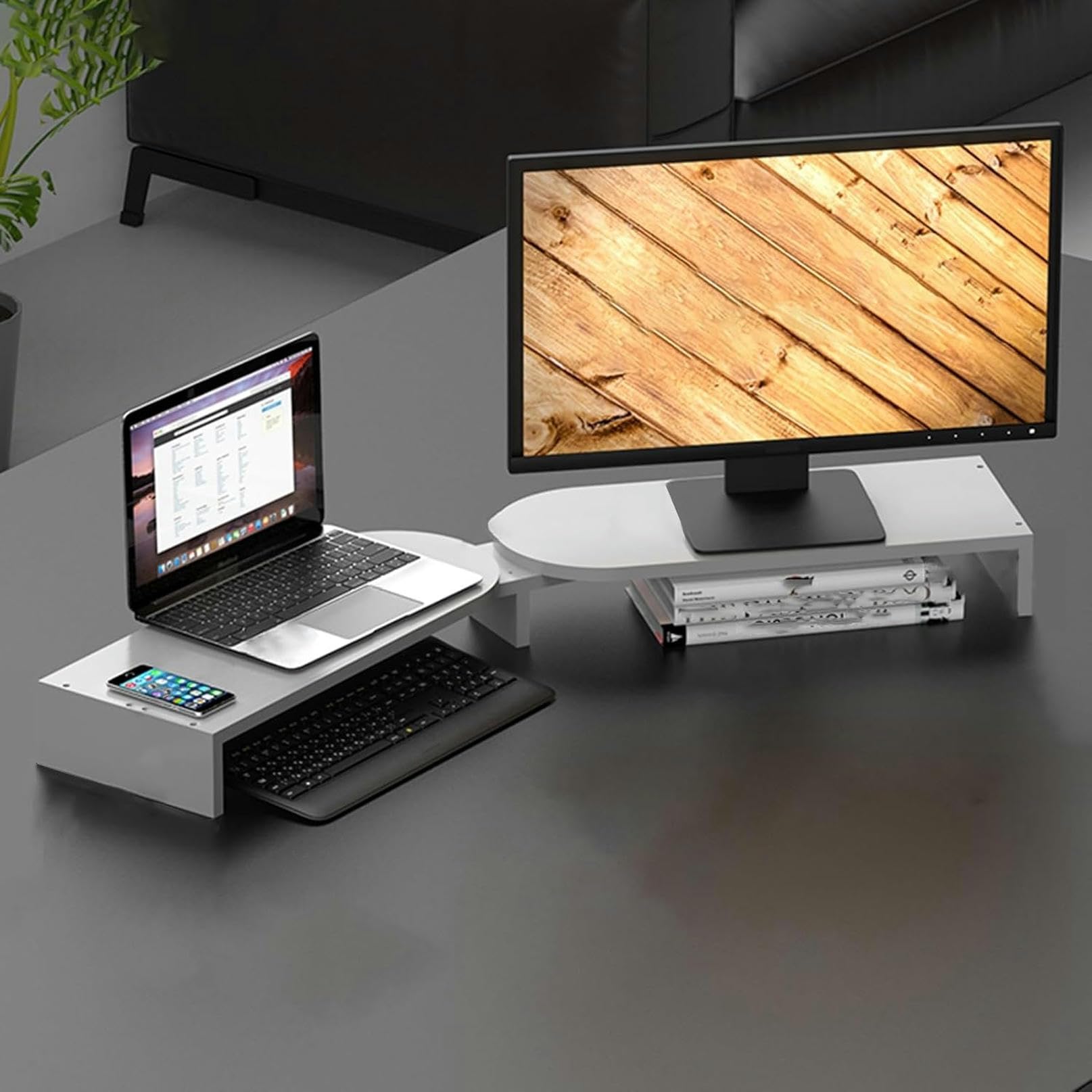 Support de moniteur d'angle réglable pour bureau et dortoir