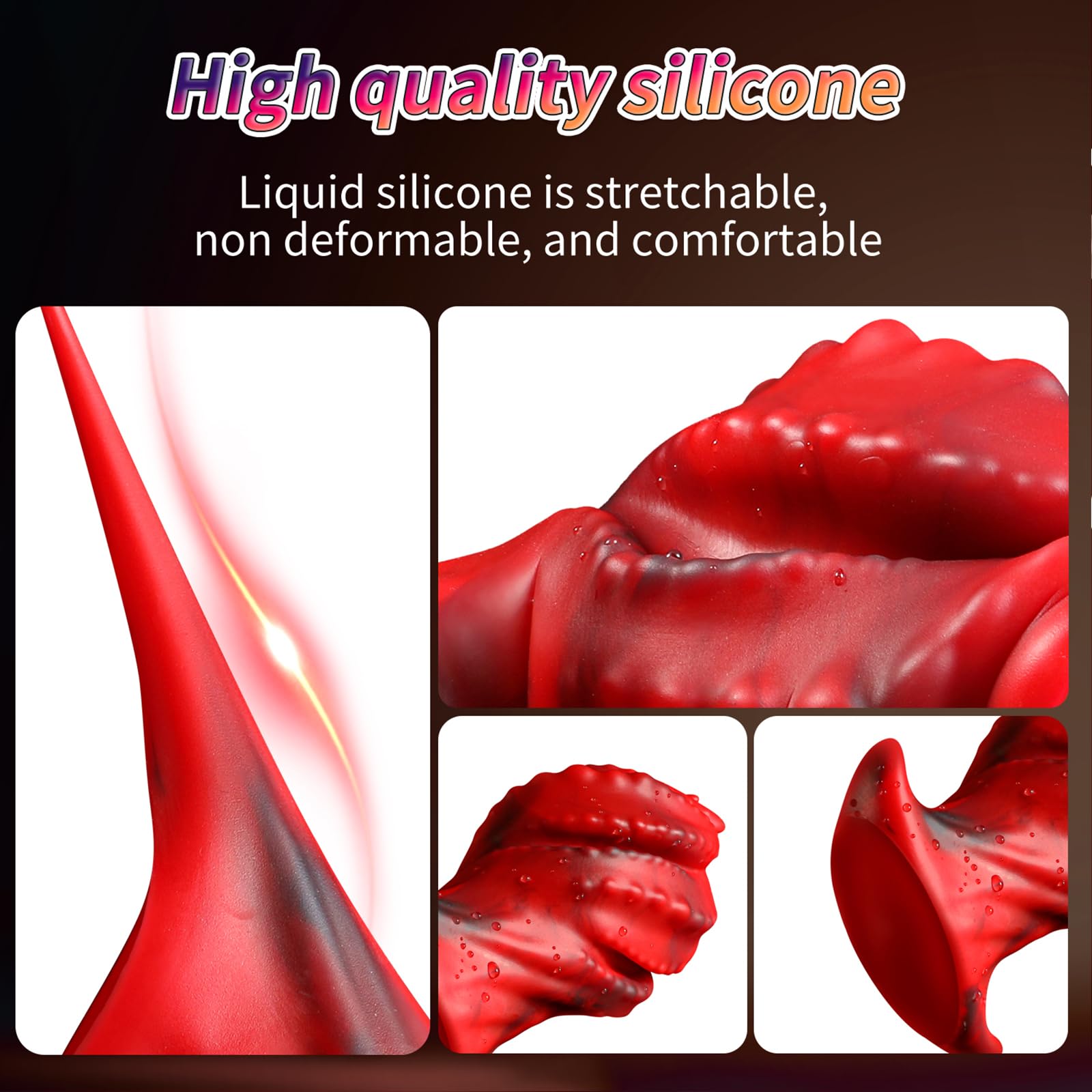 AMAZBEE Plug anale gigante Dildo anale in silicone per donne Monster Butt Plug Massaggio Prostata Trainer anale grande per la dilatazione anale (L)