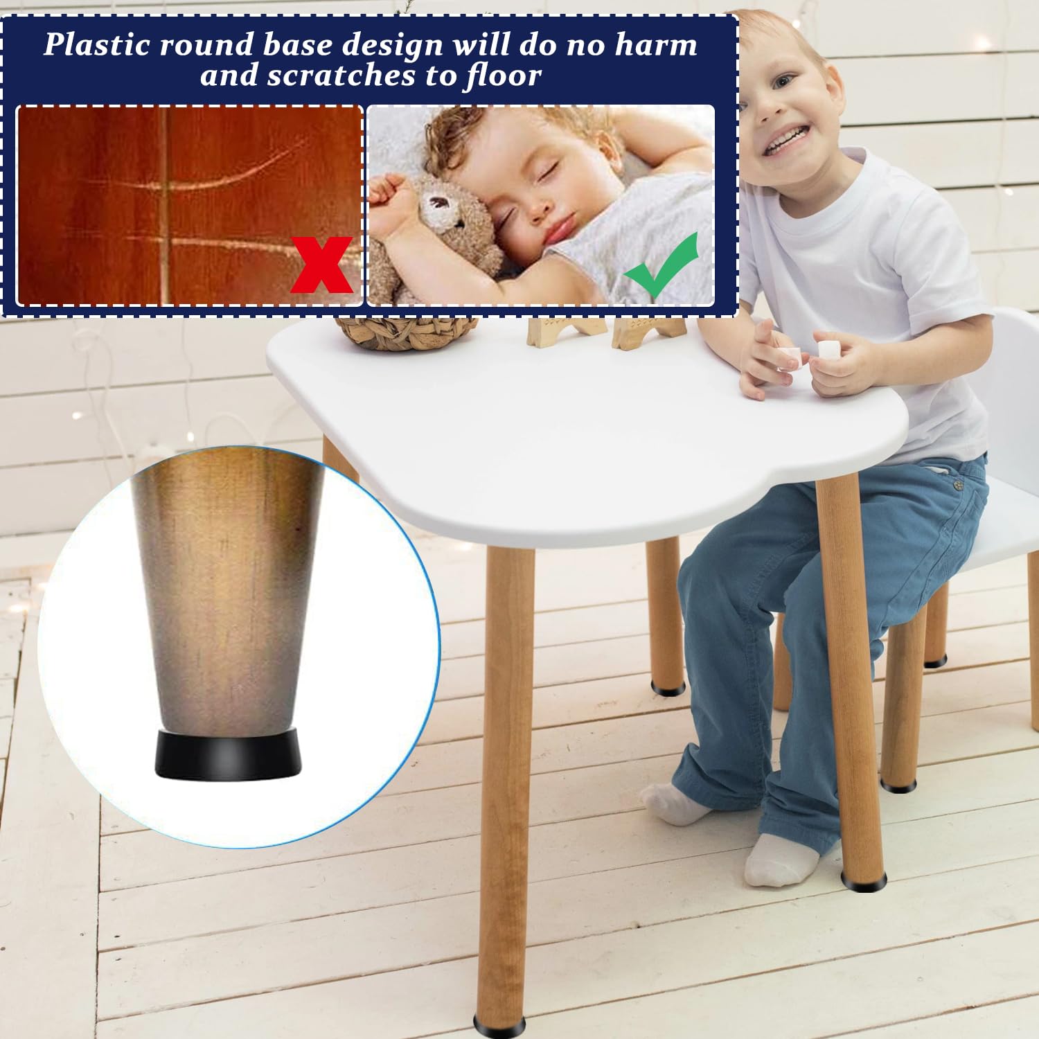 M6 M8 M10 Piedini Regolabili In Gomma Pad Con Ve Tavolo Sedia Balck Livellamento Piede Pad Mobili Gamba Protezioni Antiurto - Foto 12