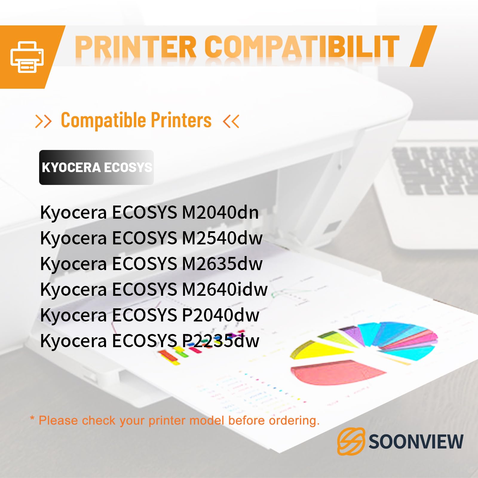 SOONVIEW FK-1152 FK-1150 Fuser Unit 302RV93060 (302RV93066) Compatible for Kyocera ECOSYS M2040dn M2540dw M2635dw P2235dw P2040dw M2640idw Printer