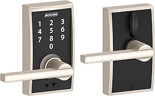 Schlage Touch Century Lock with Latitude Lever (Satin Nickel) FE695 CEN 619 LAT