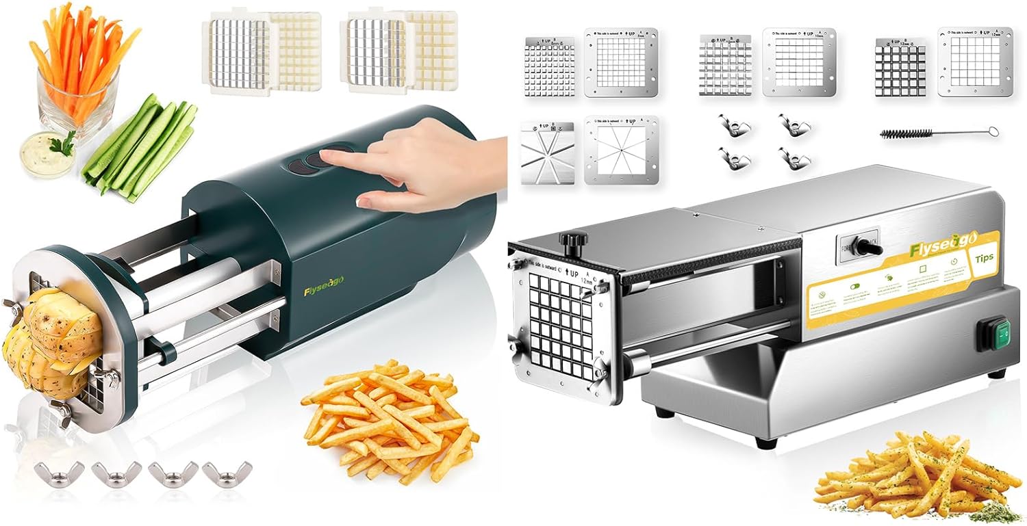 Electric French Fry Cutter Commercial + Home Use