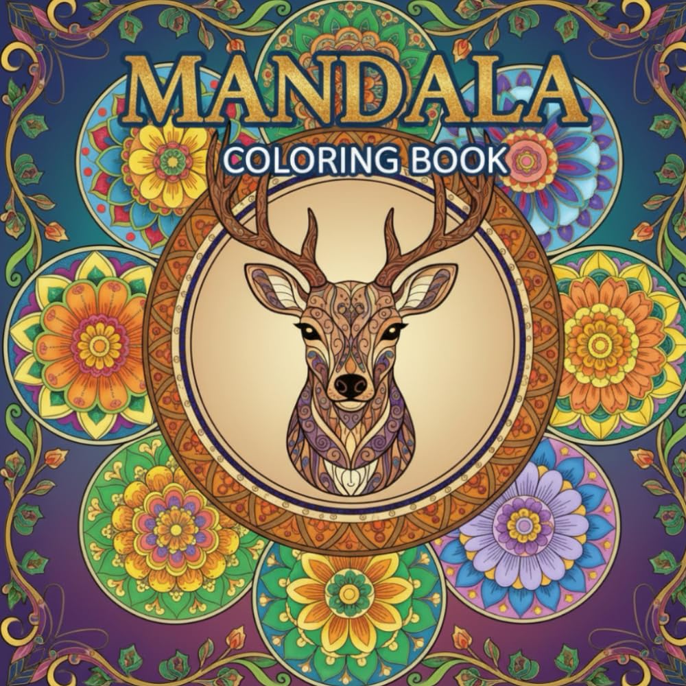Mandala Coloring Book: Animal Mandals: Relax and unwind while coloring: Mandala coloring book for adults for relaxing moments