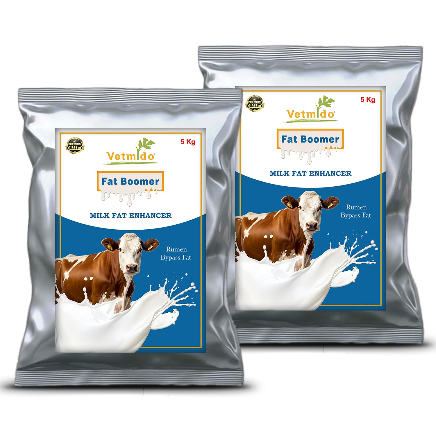 Fat Boomer - Rumen Bypass Fat, Energy & Milk Booster Supplement for Cattle, Cows, Buffalo and Farm Animals (5kg x 2) Combo - Pack of 2-image-35