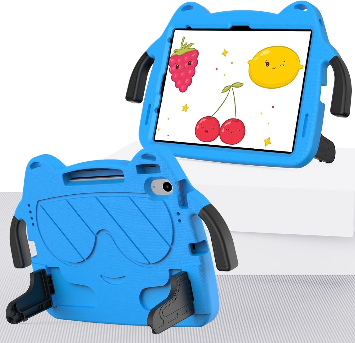 Tablet PC Bags Cases Sleeves Lightweight EVA Protective Case Compatible with iPad 10( 2022)/Air5 (2022)/Air4 2020 10.9 /Pro 11 2018 Shockproof Cover Compatible with Kids - Cute and Safe Tablet Shell(B