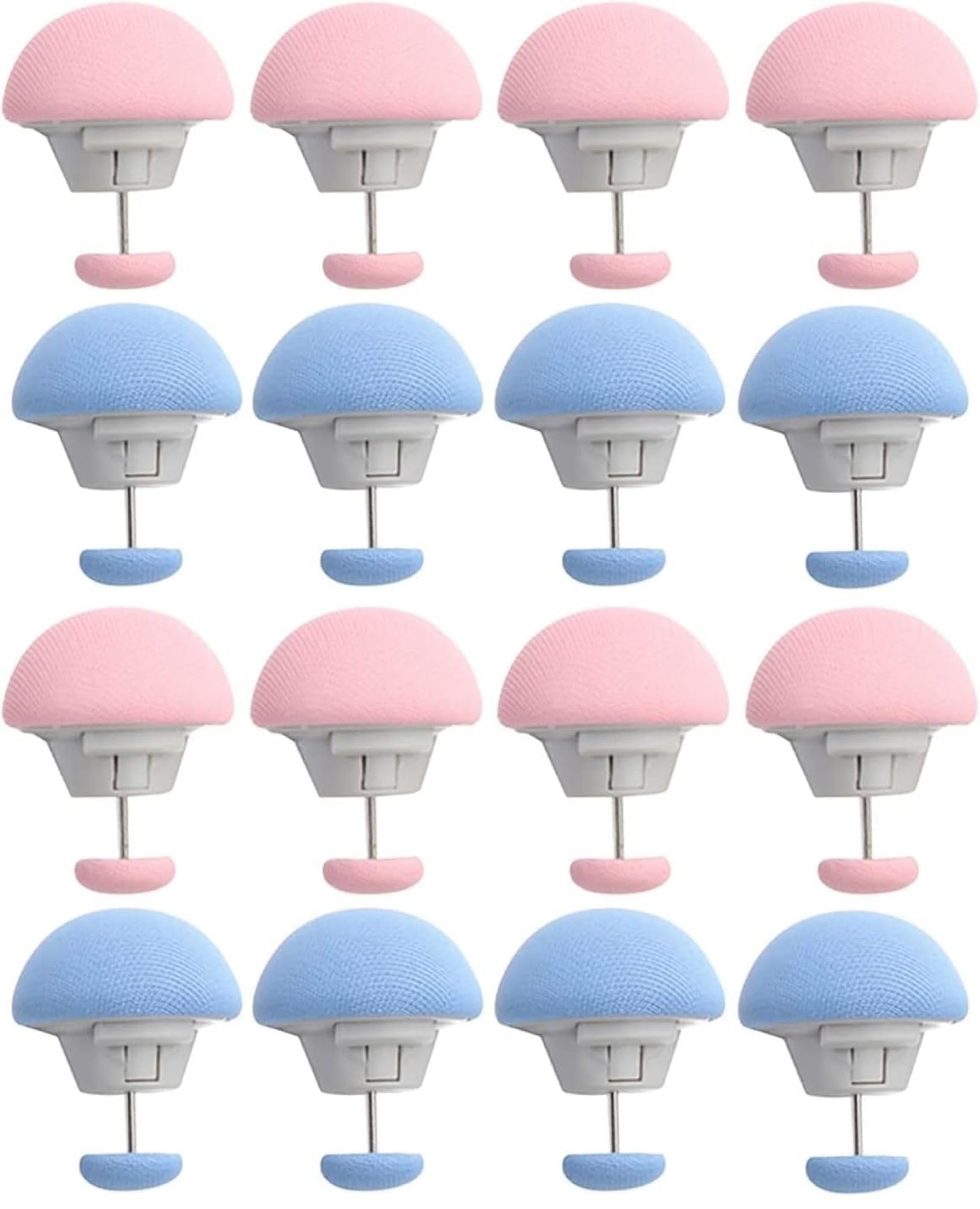 12 Pcs Blanket Mushroom Button Clip Cover Holder with Buttons Non Slip Blanket Pins Mix Color, Secure Bedding Fastener for Duvet Cover and Quilt-image-21