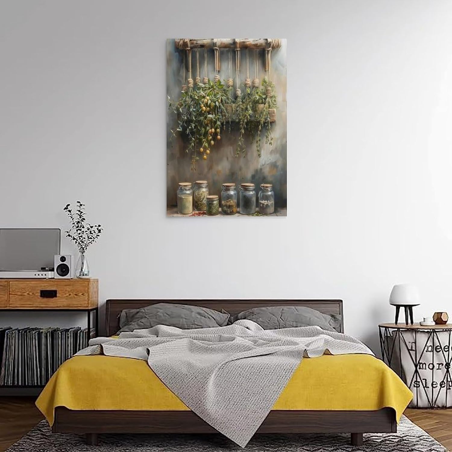 Dried Herbs Painting Wall Art 12x18inch Frame-style image 3
