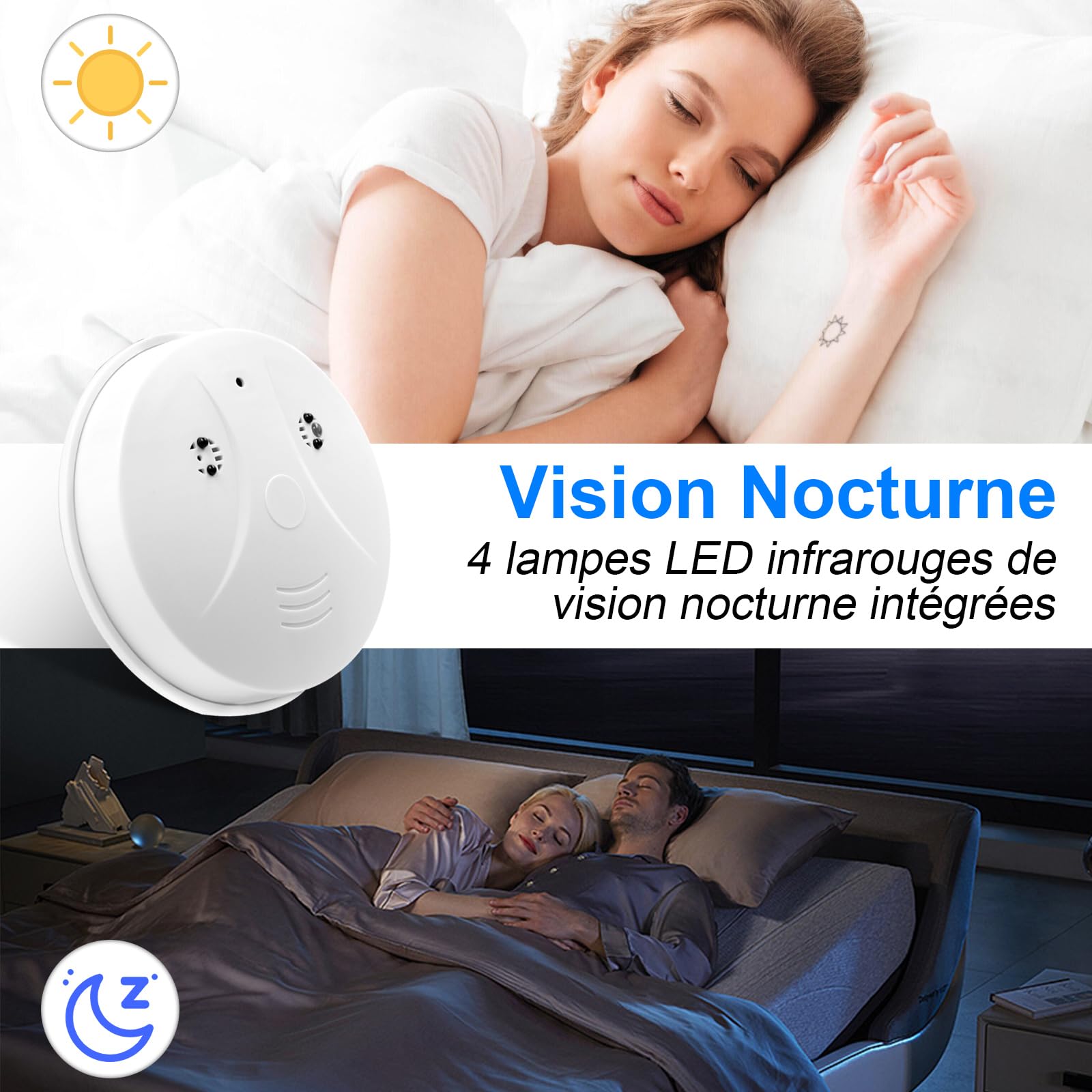 Mini Camera Espion WiFi- HD 1080p CaméRa CachéE Spy sans Fil avec Vision Nocturne Et DéTection Mini Camera Espion WiFi- HD 1080p CaméRa CachéE Spy sans Fil avec Vision Nocturne Et DéTection