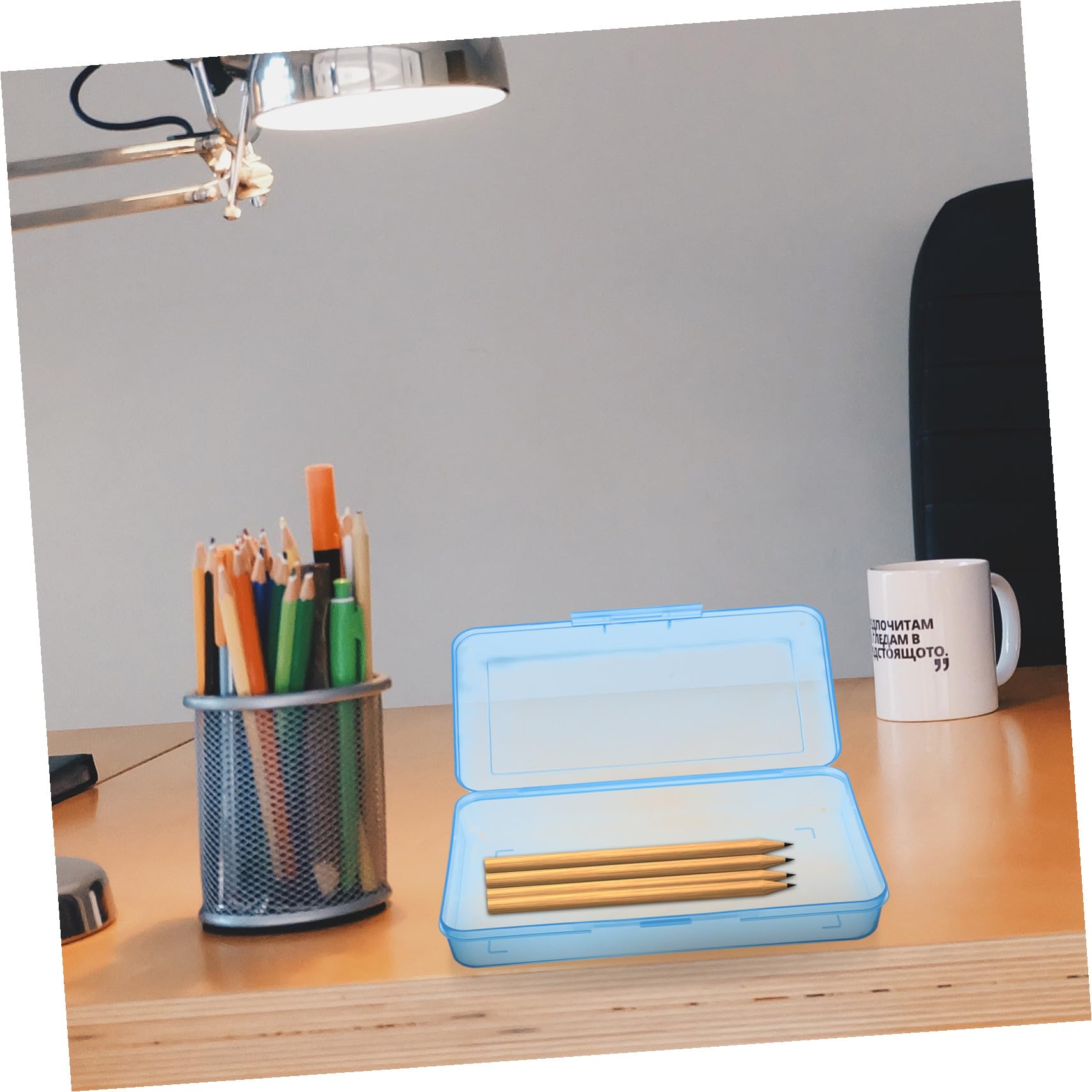 TEHAUX 5pezzi Portapenne Astuccio Capacità Chiusura Organizer Per Cancelleria Per Scuola e