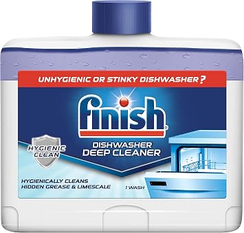 Finish Dual Action Dishwasher Cleaner: Fight Grease & Limescale, Fresh 8.45 oz.(Pack of 4)