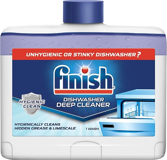 Finish Dual Action Dishwasher Cleaner: Fight Grease & Limescale, Fresh 8.45 oz.(Pack of 4)