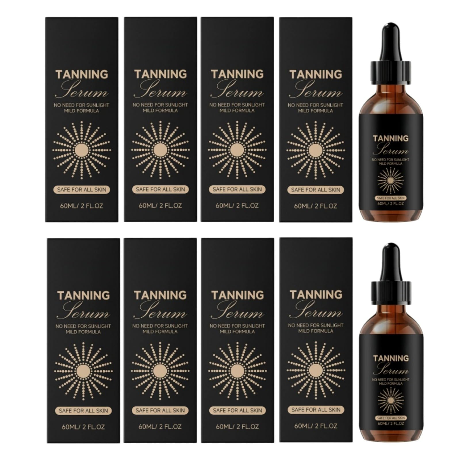 Sérum autobronzant autobronzant sans soleil formule douce pour toute peau