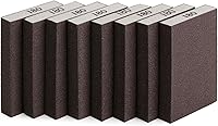 Vista 13 de Bates- Esponja de lijado, paquete de 4, surtido de grano 60/80/120/220, bloque de lijado lavable y reutilizable para madera, metal, paneles de yeso