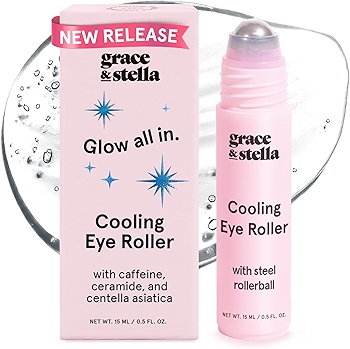 Grace and Stella 眼部滚轮霜 翻滚式冷敷眼霜 涂抹淡化黑眼圈 纯素护肤