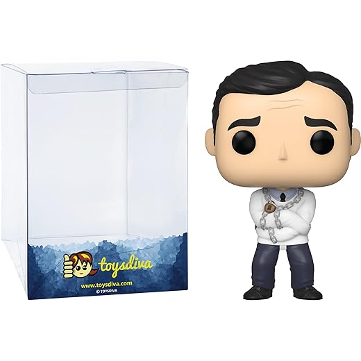 En Oferta Michael Scott: P O P ! Tv Vinyl Figurine Bundle With 1 Compatible 'Toysdiva' Graphic Protector (1044 - 51486 - B)