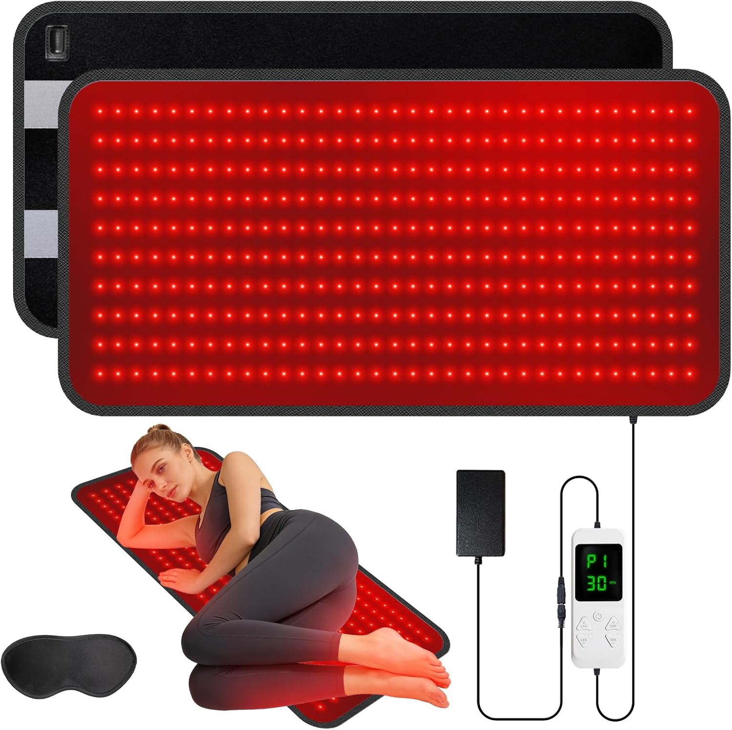 330LEDs Red Light Pad for Body, 29" x 12.8" Large Red Light Mat