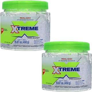 Xtreme Professional Styling Gel Clear Alcohol-Free with Aloe Vera Maximum Hold 15.87oz 2-Pack
