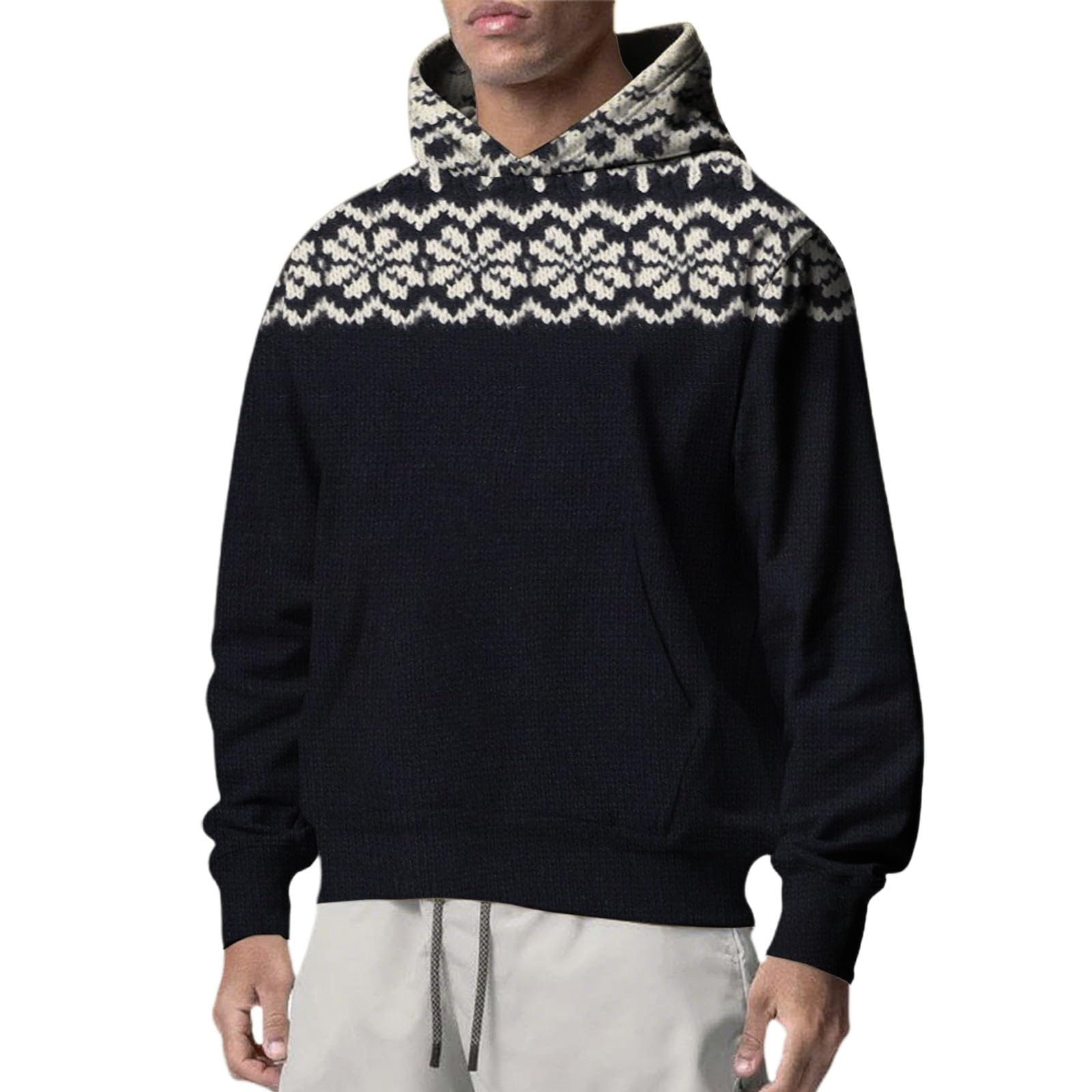 Sudadera con capucha para hombre ideal para escapadas informales de invierno 8