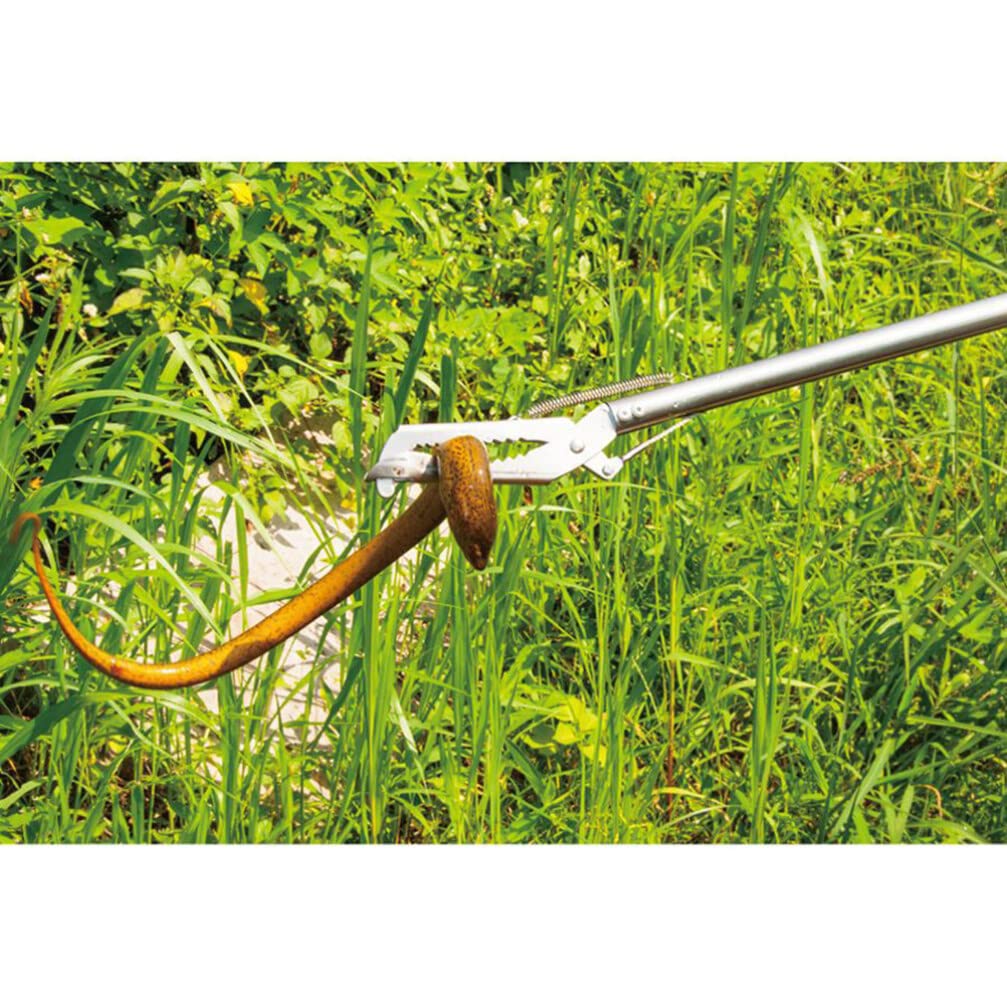 ifundom Schlangenfänger Schlangenzange: 100cm Reptilien Greifzange Robuste Reptilien Grabber Catcher Tool mit Schloss mit Breitem Zickzack-Backen Rutschfester Griff