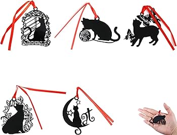 Amazon | しおり 栞 黒猫 かわいい ネコ ステンレス 金属 本 読書