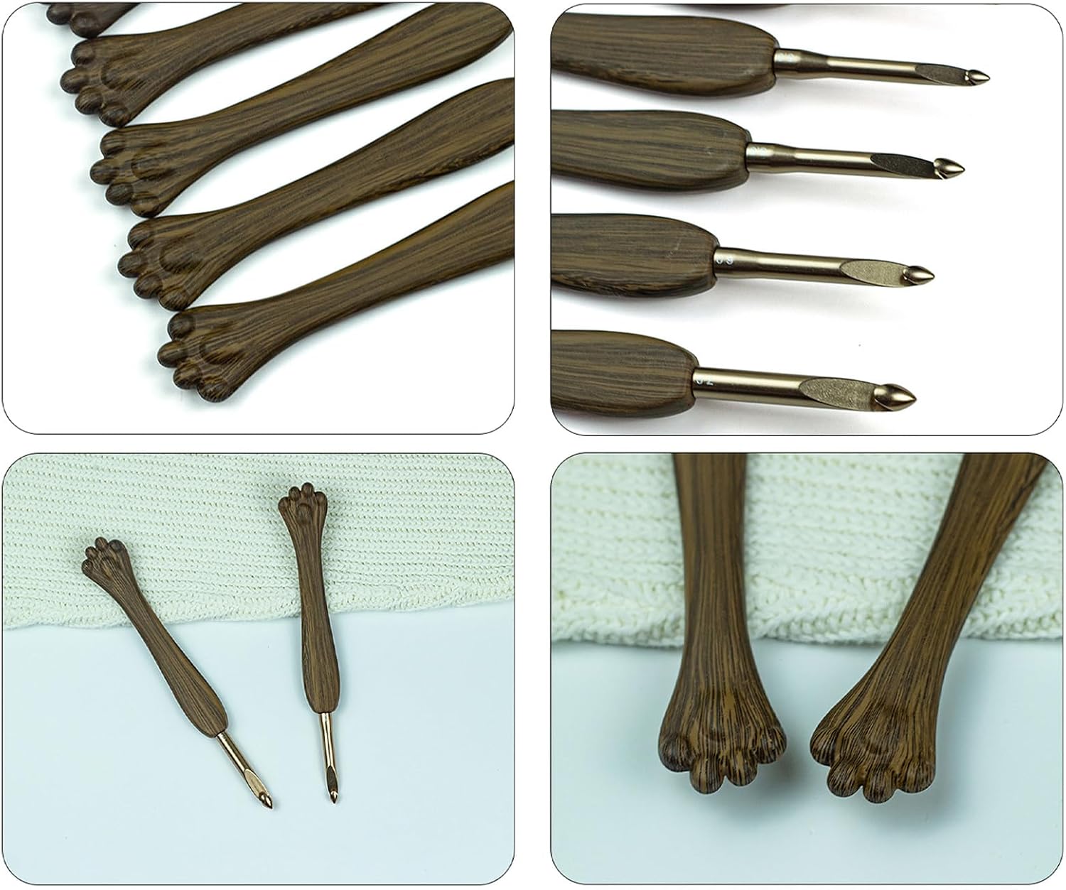 Handle Crochet Hook Set with Heads for Yarn Work