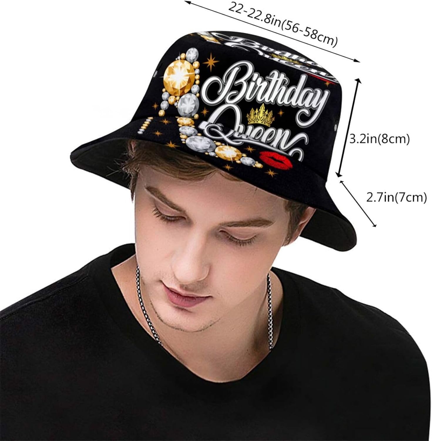 Happy Birthday Bucket Hat for Women Men Birthday Fisherman Hat Fashion Summer Travel Beach Sun Caps - Image 3