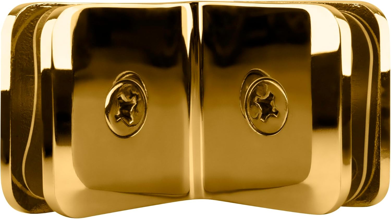 CRL Brass Traditional Style 90 Degree Glass-to-Glass Clamp