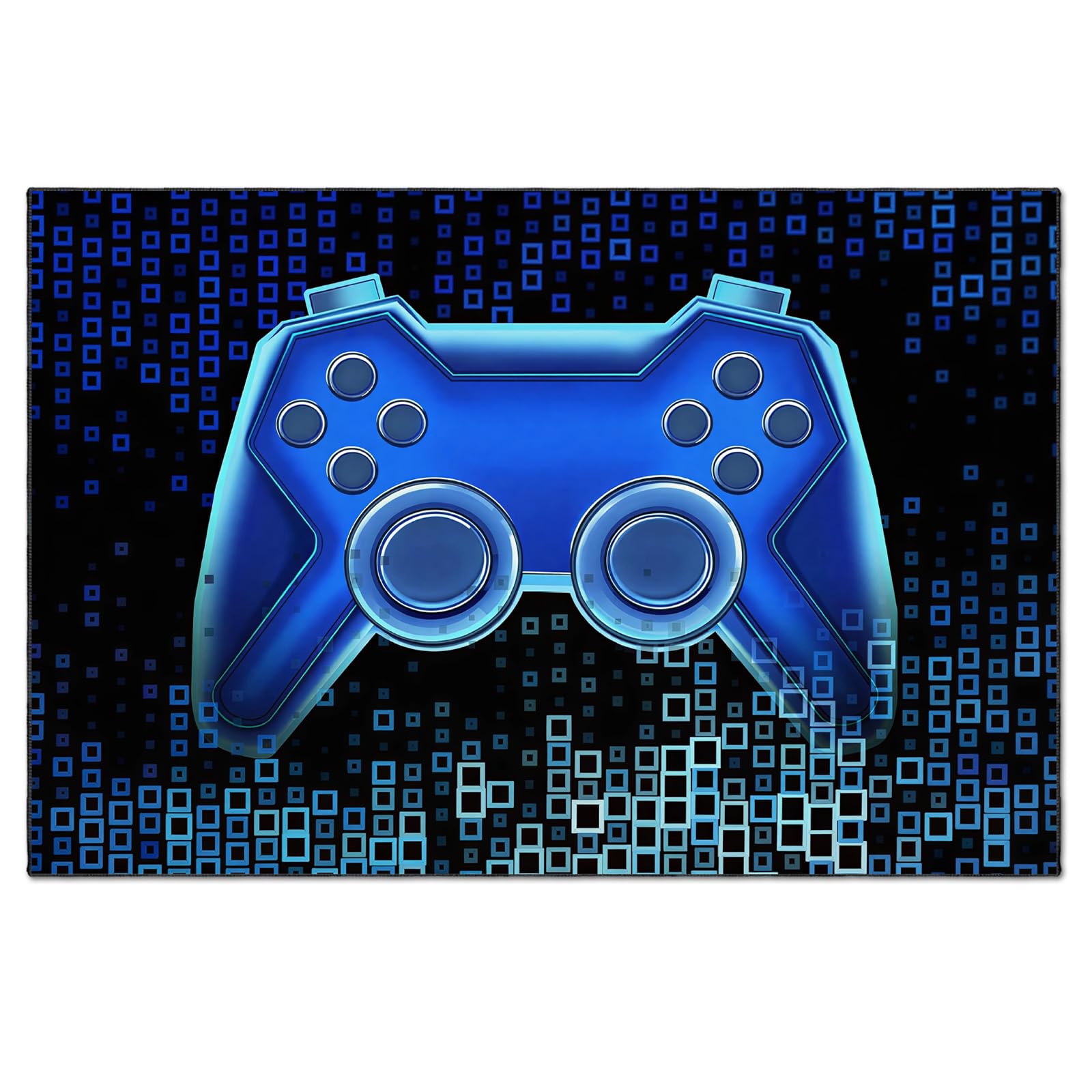 Tapis de jeu gamer 80 x 120 cm avec clips de fixation au sol