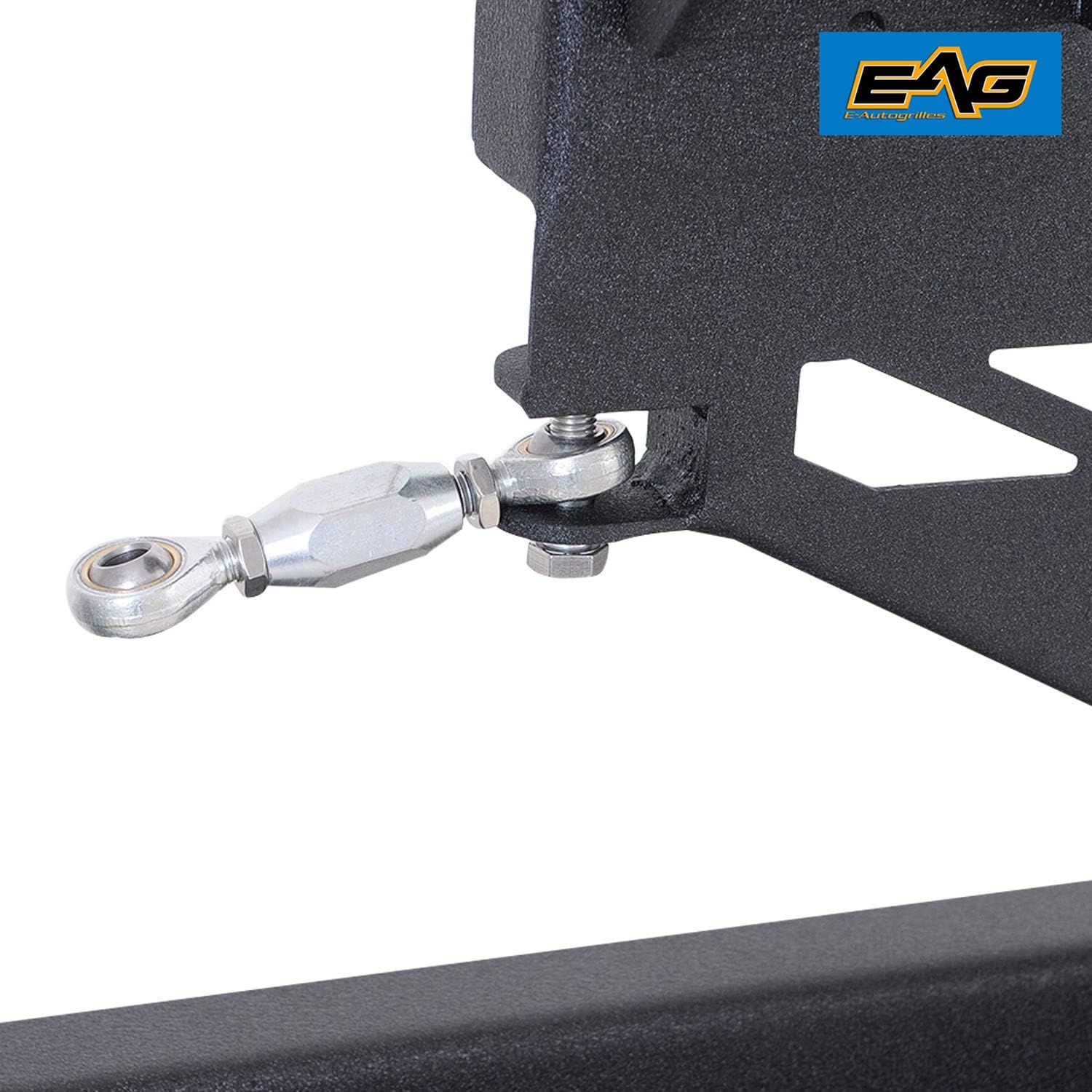 EAG Rear Bumper with Tire Carrier Linkage 2" Hitch Receiver Offroad Fit for 2007-2018 Wrangler JK