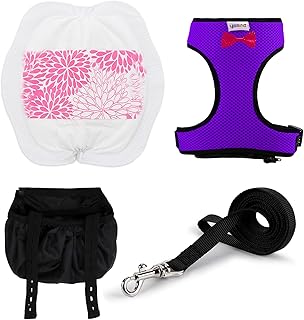 Adjustable Chicken Harness Diaper (5.4ft Leash) – Breathable & Washable Secure Training for Hens, Ducks & Chicks | Outdoor Walking & Discipline Solution Purple Large Size