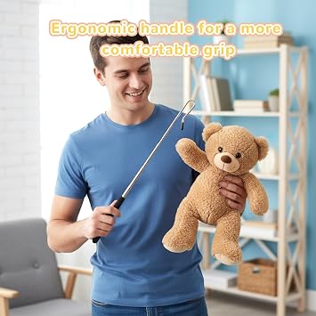 2 Pcs 8-21Inch Puppet Handles Arm Control Rods, Extendable Adjustable Puppet Stick, Metal Stainless Steel Puppets Arm Control Rods for Small & Large Puppets