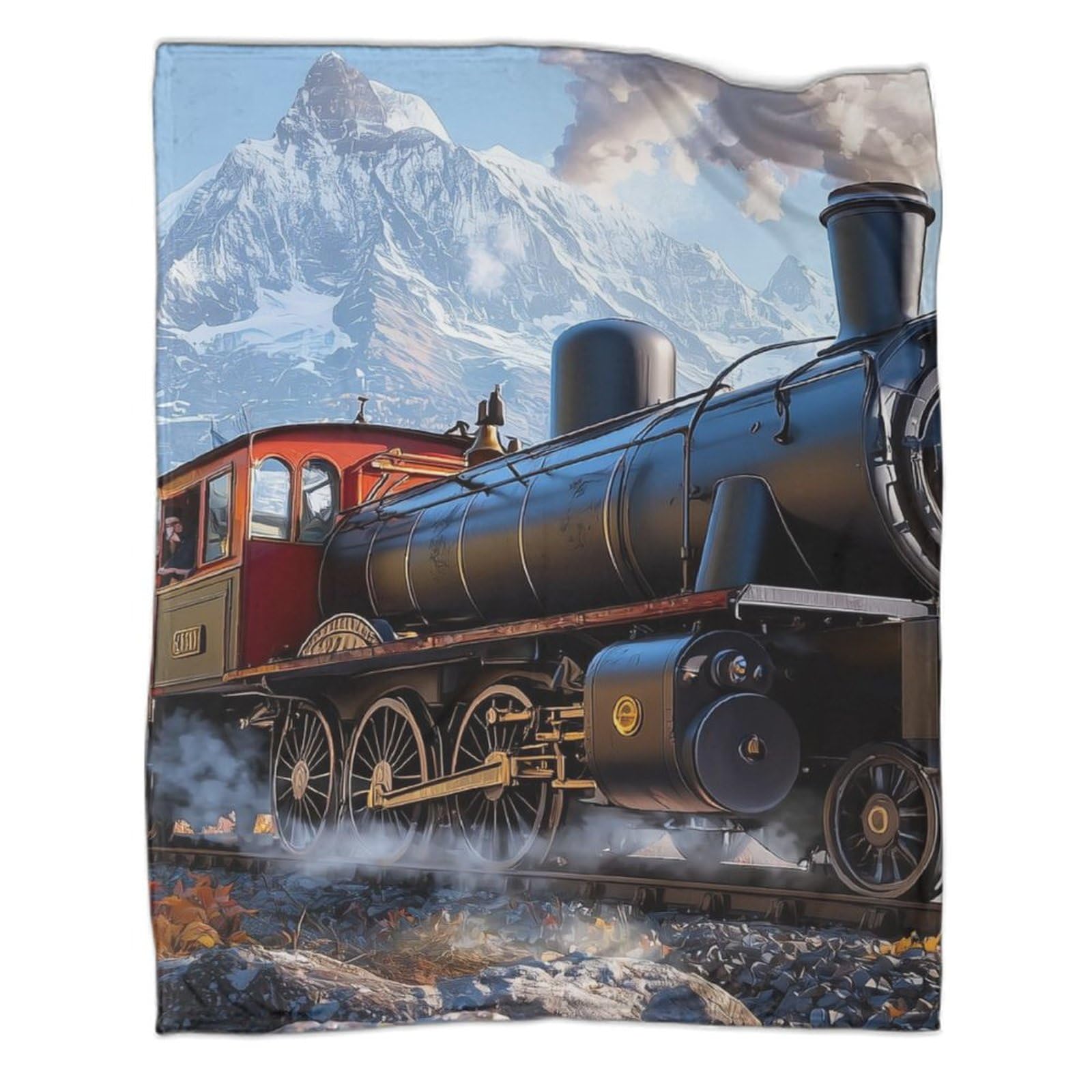 Couverture train à vapeur chaude et anti-courants d'air pour grand lit adulte