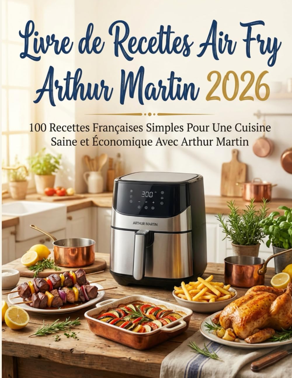 Livre de Recettes Air Fry Arthur Martin 2026: 100 Recettes Françaises Simples Pour Une Cuisine Saine et Économique Avec Arthur Martin
