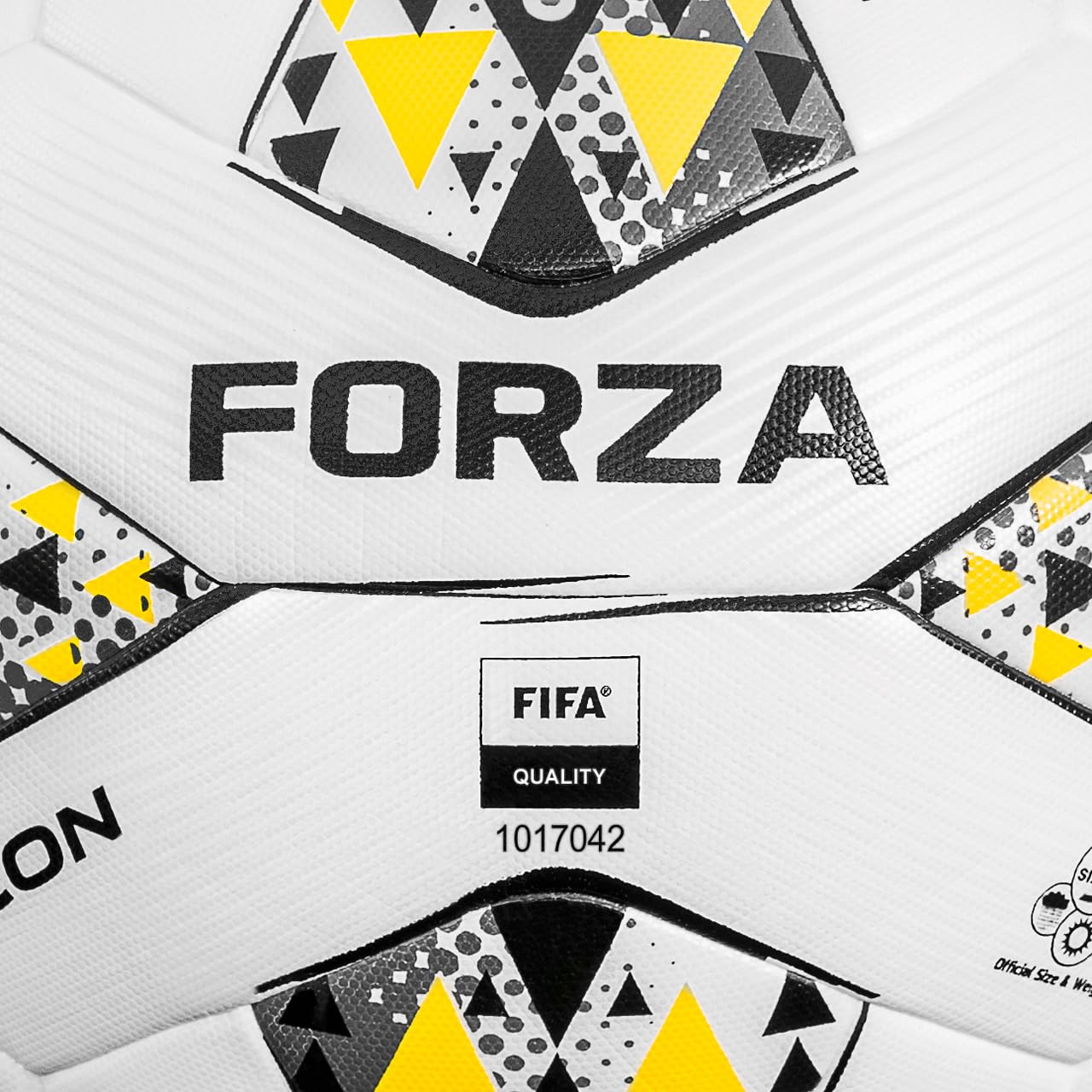FORZA Icon Pro Match Football - dostępne rozmiary 3, 4 i rozmiar 5 piłek | Wiele rozmiarów opakowań | Piłki mecze do piłki nożnej | Piłki do meczu piłki nożnej | Piłki do meczów (rozmiar 5, opakowanie 1)