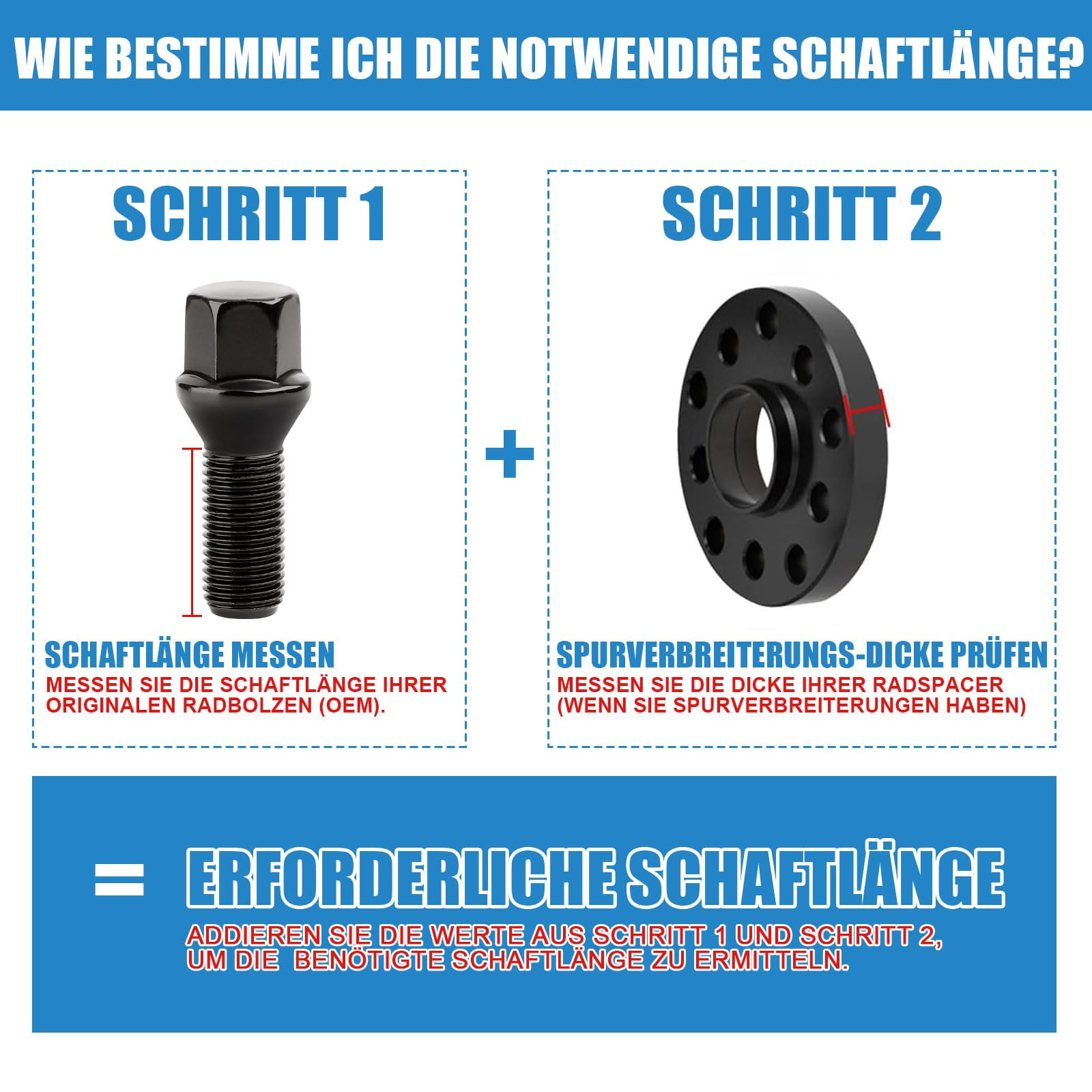 Komplet 20 śrub koła M12x1,5 x45mm do felg – łeb stożkowy 60° klucz 17mm – BMW