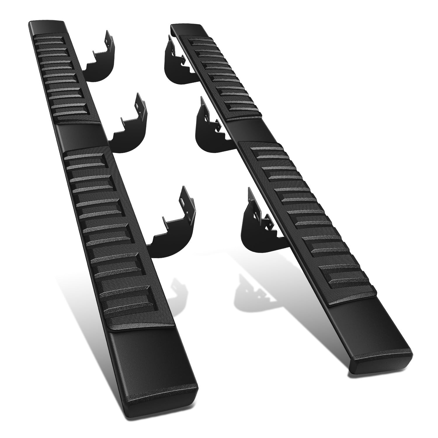 DNA MOTORING 6 Inch Wide Running Boards Compatible with 09-18 Ram 1500/19-23 Ram 1500 Classic / 10-24 Ram 2500 3500 Crew Cab, STEPB-A-0028