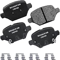Vista 21 de Pastillas de freno traseras cerámicas Bendix Premium SBC1337 para Cadillac CTS 2014-2008, SRX 2016-2010, Chevrolet Camaro 2015-2010, Saab 9-4X 2011