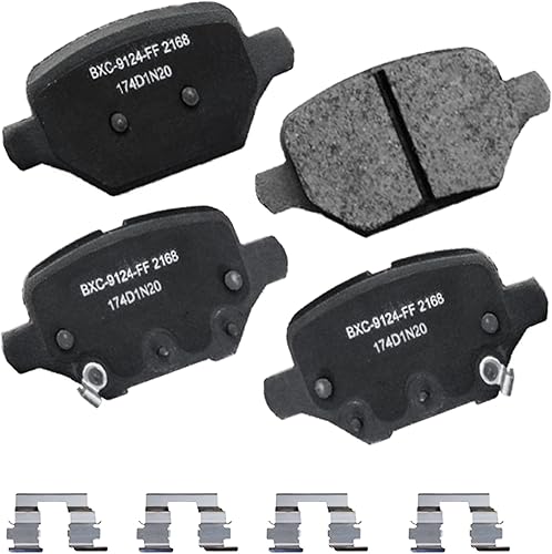 Miniatura 21 de Bendix Pastillas de freno traseras de cerámica Premium SBC1100 para Nissan Frontier 2024-2005, Xterra 2015-2005, Suzuki Equator 2012-2009