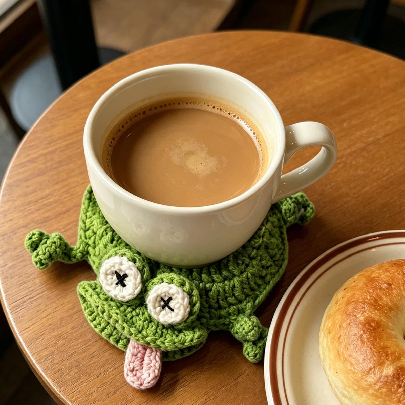 Handmade Crochet Turtle Coaster Cute Coasters for Desk Turtle Coaster Rug Novelty Desk Table Accessories Housewarming Home Decoration for Friends Family