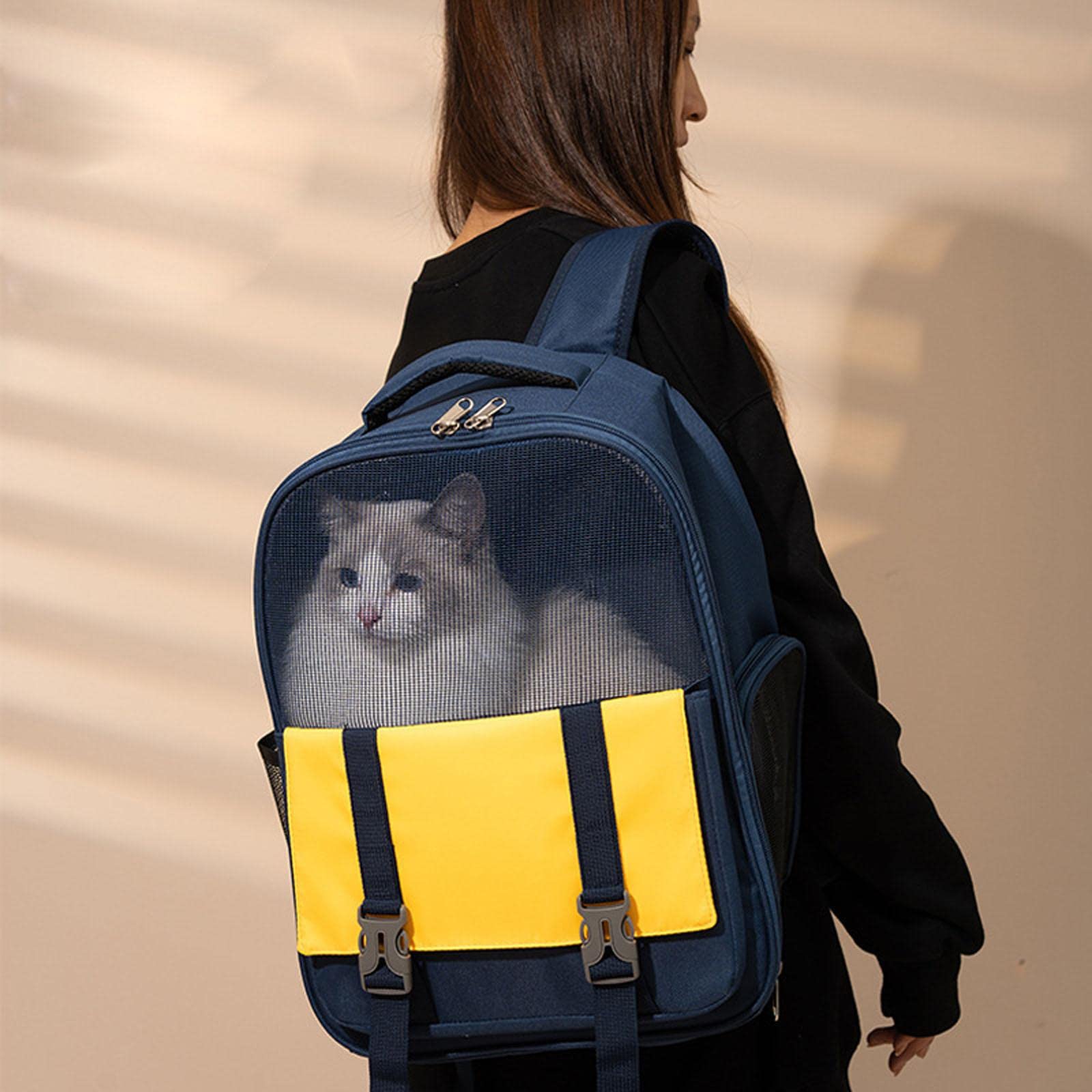 Zaino per Animali Domestici Borsa per trasportini per Cani Zaino per Gatti in Rete Trasportino per Gatti in Rete