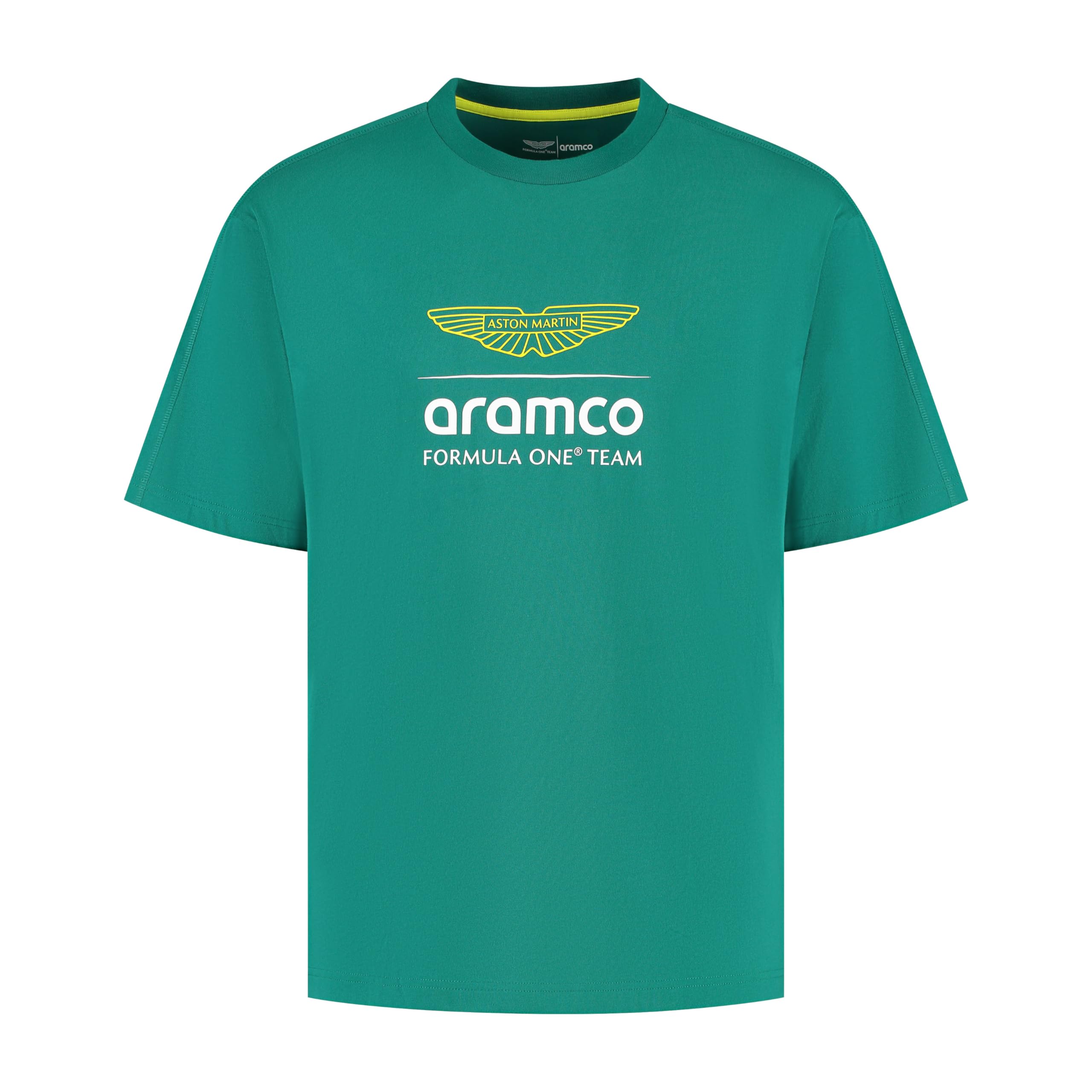 Aston Martin F1 Men's Large Logo Tshirt Green - Size: XXL