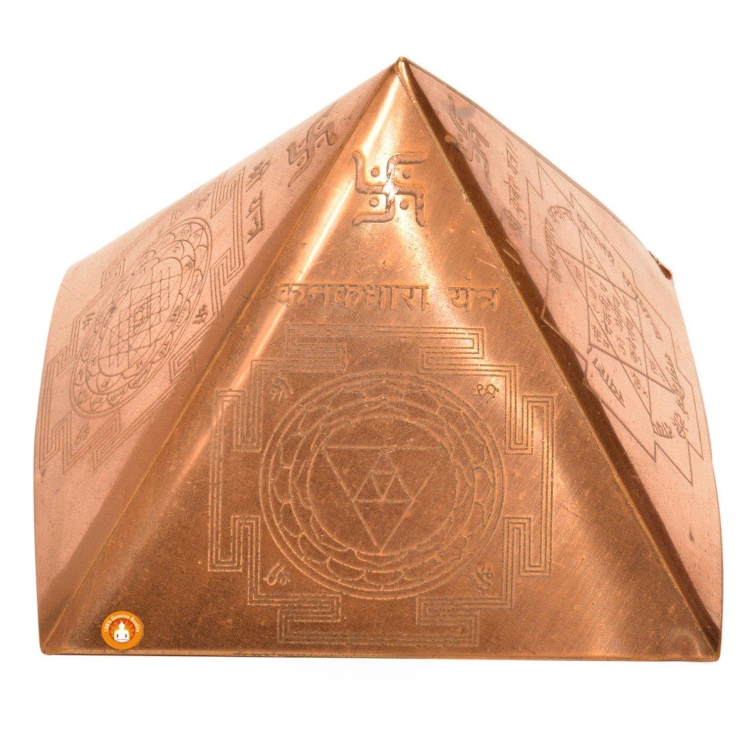 Pyramide Vastu Dosh Nivaran cuivre Sudarshan Yantra protection maison et bureau